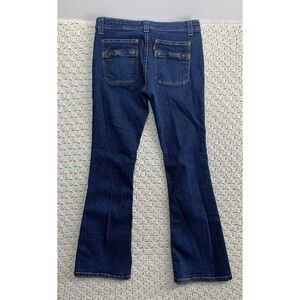 Vtg Levi's Superlow Jeans Women 9 JR M‎ Blue Denim 2003 Bootcut Pockets W32 L31